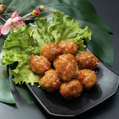 Boulettes de poulet à la sauce aigre-douce